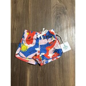 NWT Seaesta Boardshorts Sunshine Space Multi Retro Flare Size Baby 12M/1T